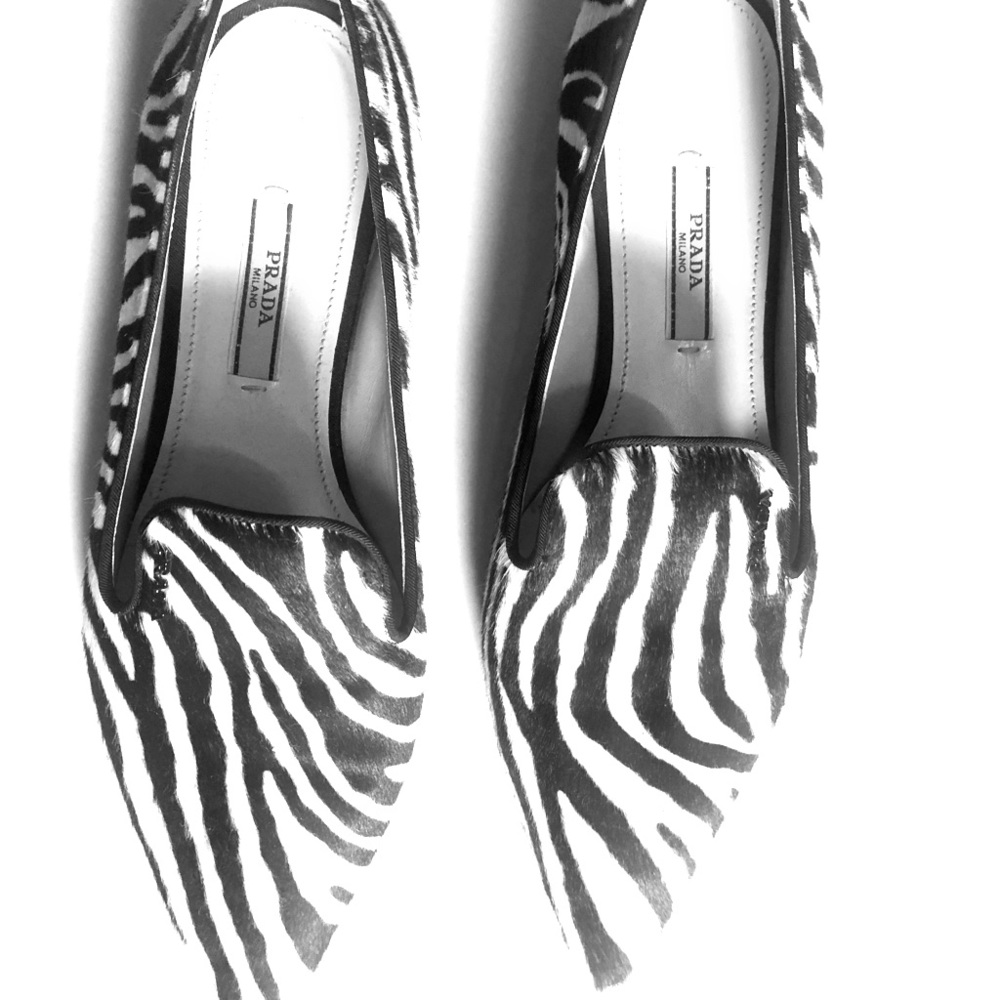 Zebra-Print Calf Hair Loafer